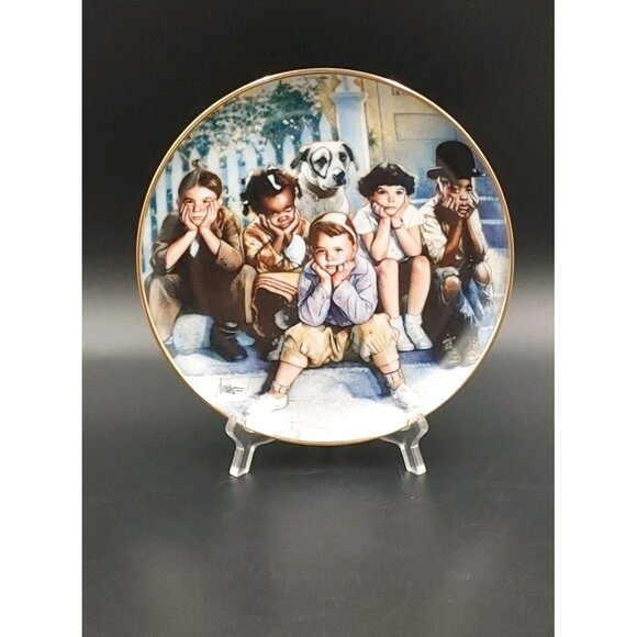 The Little Rascals Franklin Mint Collector Plate Limited Edition Porcelain 8" - Picture 1 of 11